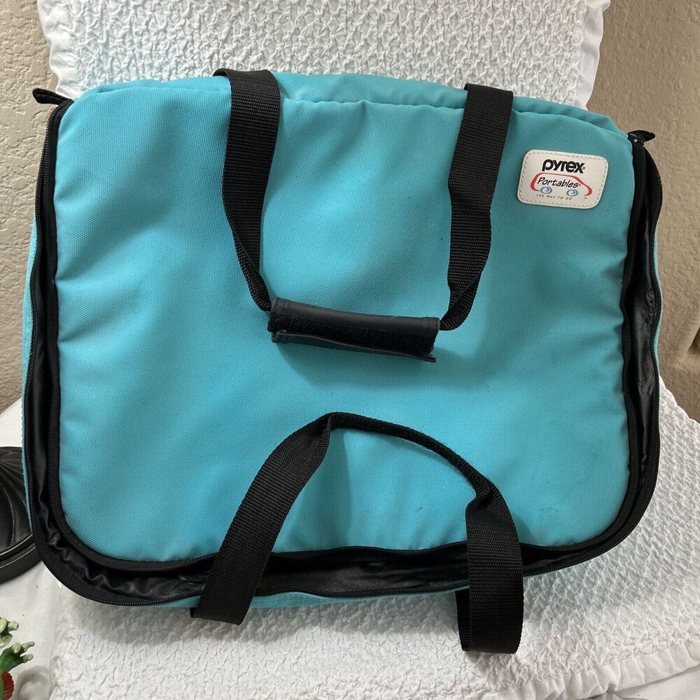 PYREX Portables Way To Go Insulated Zipper Carrying Case Bag Cold Hot 16x12x3.5